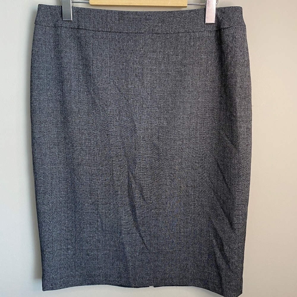 Cleo Women's Gray 1/4 Zip Midi Skirt Size 8